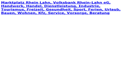 Desktop Screenshot of marktplatz-rhein-lahn.de